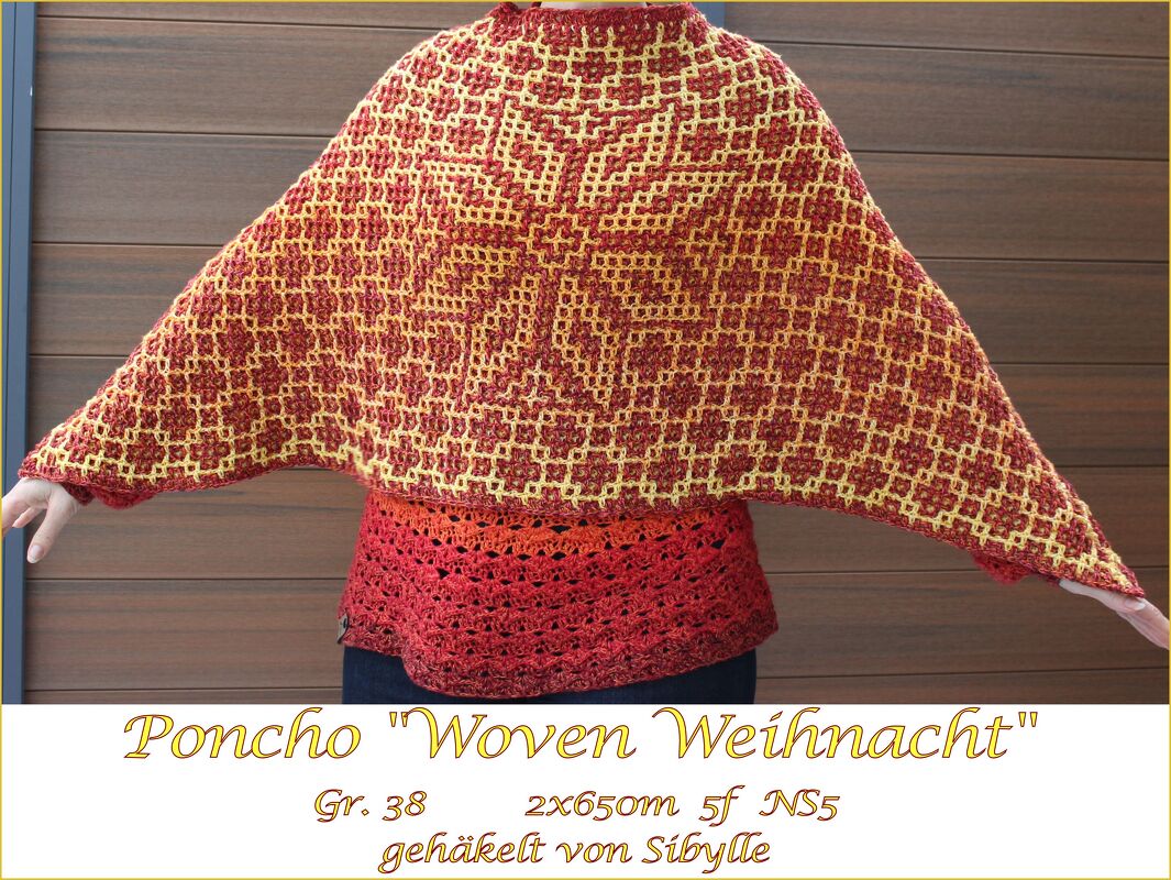 CAL Weihnachtsponcho "Woven Weihnacht" - Häkelanleitung in 6 Teilen - Bild 10
