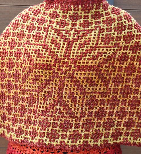 CAL Weihnachtsponcho "Woven Weihnacht" - Häkelanleitung in 6 Teilen