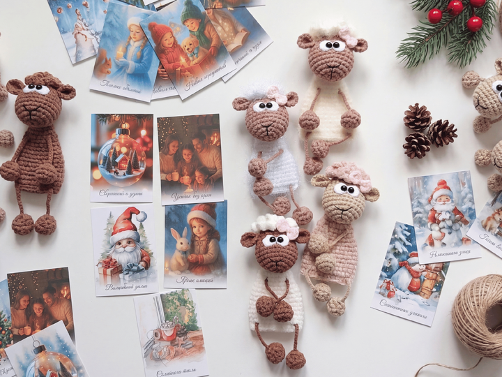 371DE Häkelanleitung Schaf Schlüsselanhänger - Brosche PDF Knittoy CP