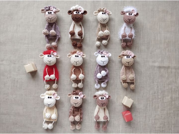 371DE Häkelanleitung Schaf Schlüsselanhänger - Brosche PDF Knittoy CP