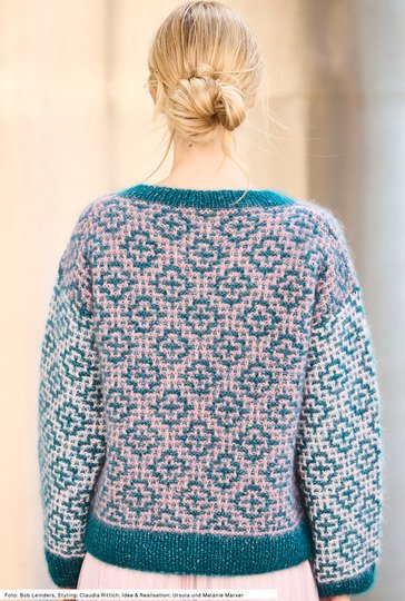 Pullover mit Hebemaschenmuster