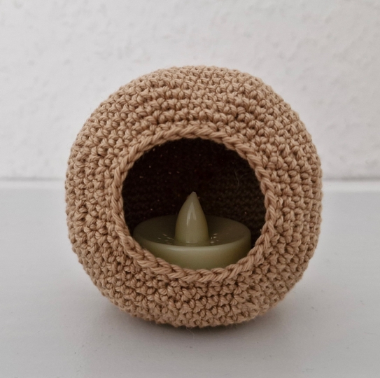 PDF Häkelanleitung Teelichthalter Glückspilz / Amigurumi Fliegenpilz
