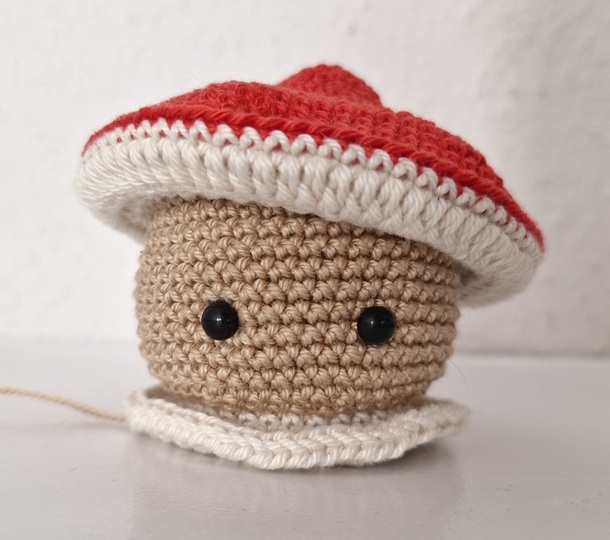 PDF Häkelanleitung Teelichthalter Glückspilz / Amigurumi Fliegenpilz