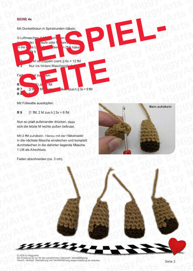 schlafendes Hochland-Kalb / Kuh fast ohne Zusammennähen - von Niggyarts