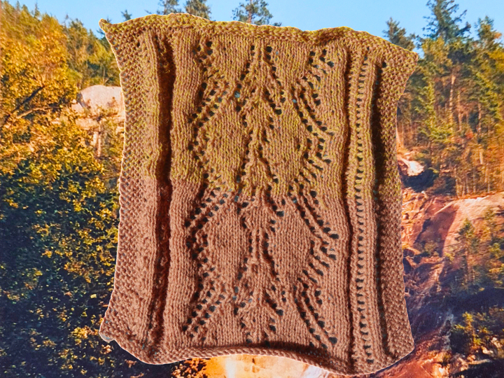 Strickanleitung für Lacemustertuch Kinki
