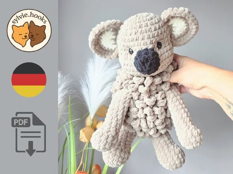 Häkelanleitung Baby Koala - Koalabär Baby