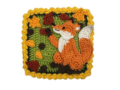 Granny Square Fox crochet