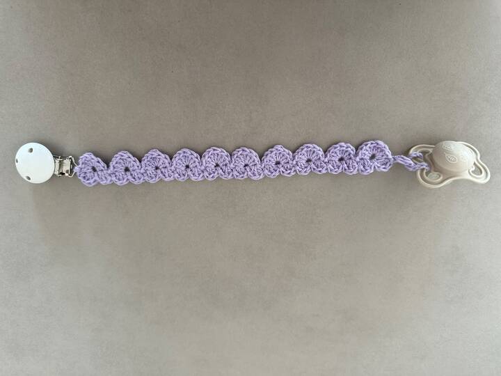 Häkelanleitung Schnullerkette Herzband