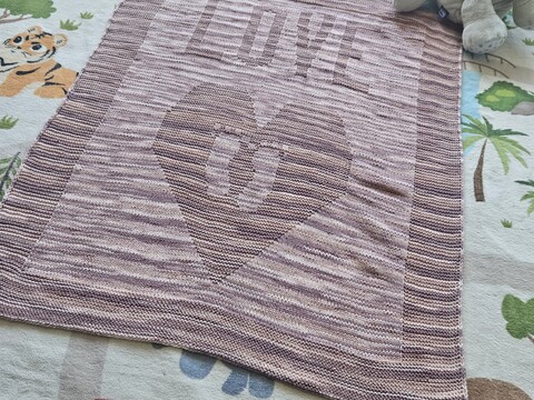 Love Heart Baby Blanket