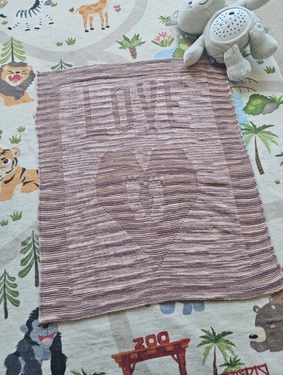 Love Heart Baby Blanket