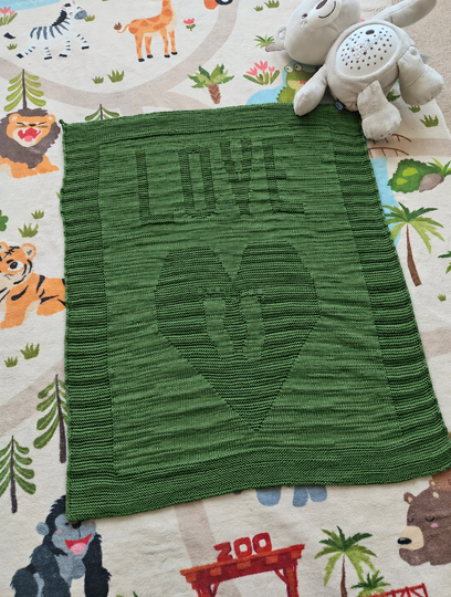 Love Heart Baby Blanket