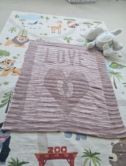 Love Heart Baby Decke