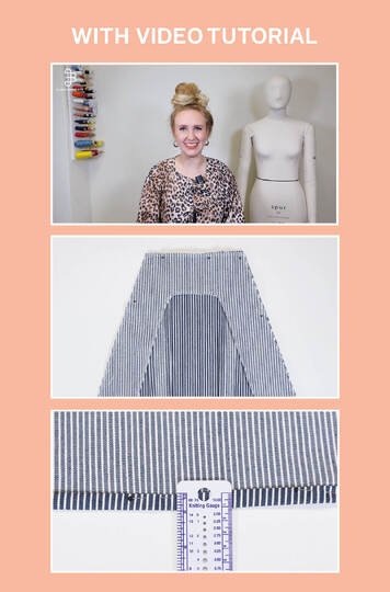 Dungaree Dress Sewing Pattern Ladies Kylie XS-XXXL Juliana Martejevs