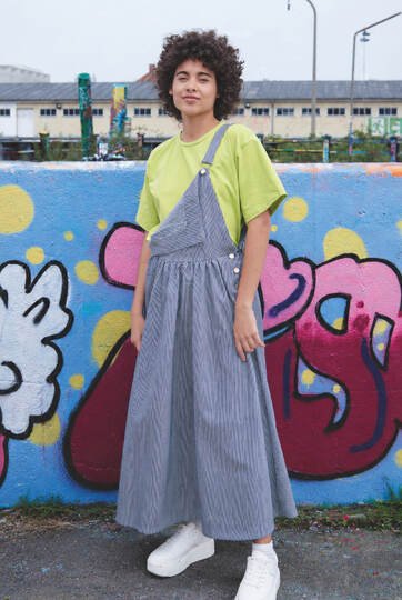Dungaree Dress Sewing Pattern Ladies Kylie XS-XXXL Juliana Martejevs