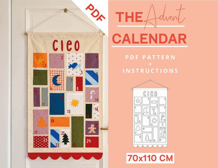DIY Advent Calendar Sewing Pattern for Christmas Juliana Martejevs Easy