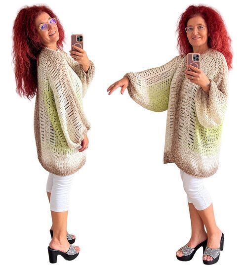 Häkelanleitung Hexagon Jacke Pia