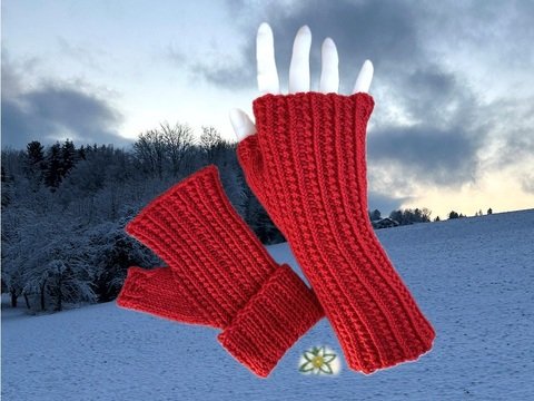 Handstulpen im Landhausstil - Strickanleitung