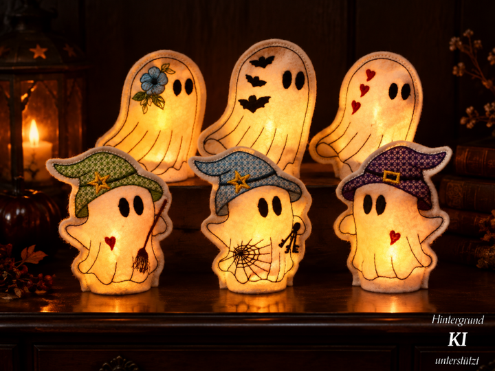ITH LED Stickdatei Cover Gespenster Halloween Geist