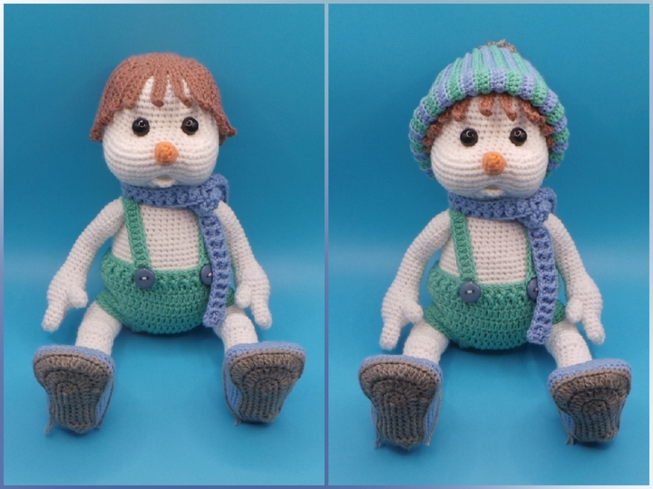 Häkelanleitung Schneemann Snowy