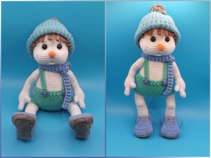 Häkelanleitung Schneemann Snowy