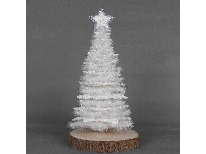 Crochet Christmas Tree with LED Lights Pattern for beginners