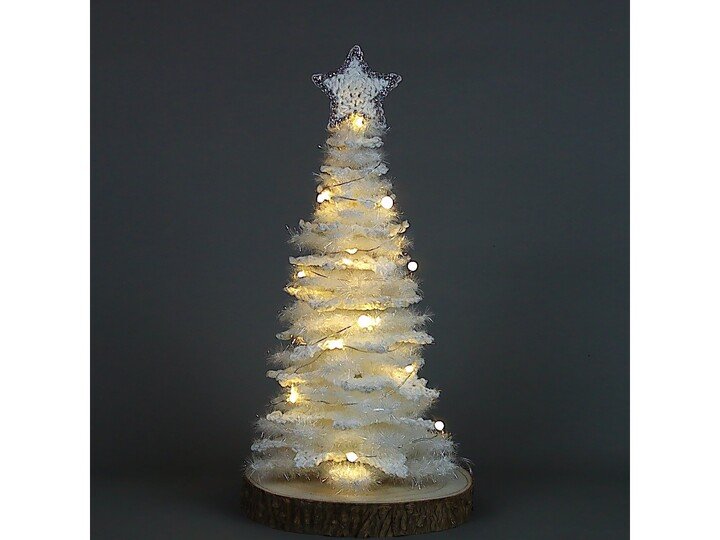 Crochet Christmas Tree with LED Lights Pattern for beginners
