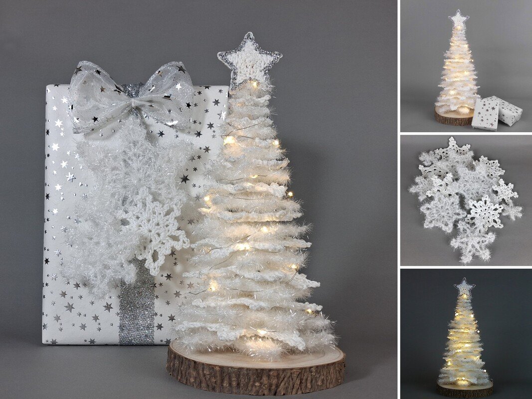 Crochet Christmas Tree with LED Lights Pattern for beginners - Image 4