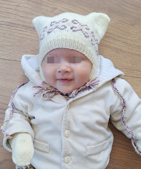 Baby-Set Mütze und Fäustlinge "Toni"