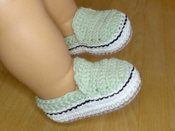 Häkelanleitung Baby-Slipper in 2 Größen