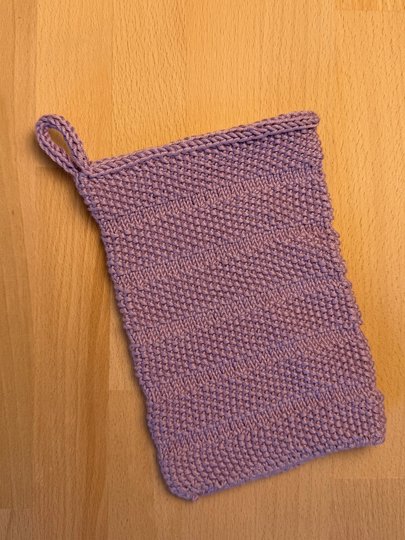 Waschlappen#104, klassischer Waschhandschuh, Strickanleitung