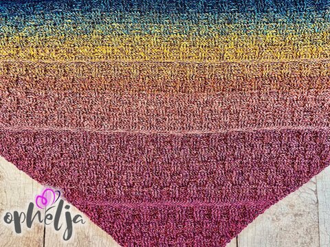 Anleitung für das Dreieckstuch Another Basked Pattern Again
