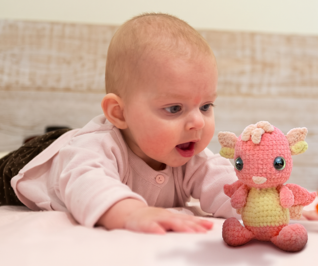 Crochet Plush Dragon Pattern, Easy Dragon Amigurumi PDF Pattern.