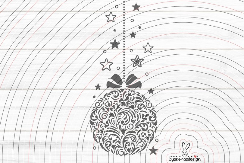 Ornament Kugel Plotterdatei SVG DXF