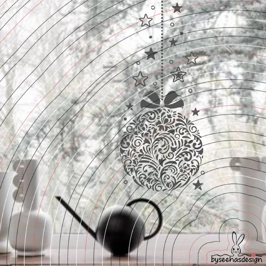 Ornament Kugel Plotterdatei SVG DXF