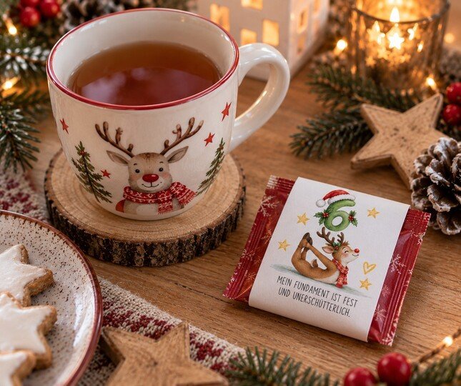 Tee-Adventskalender Yoga zum Ausdrucken YOGA