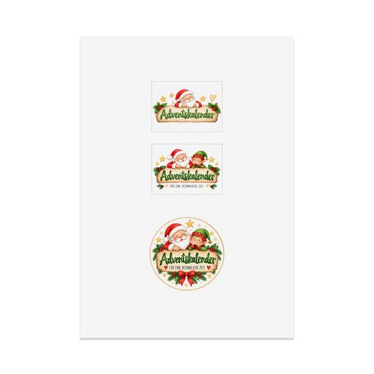 Tee-Adventskalender Yoga zum Ausdrucken YOGA