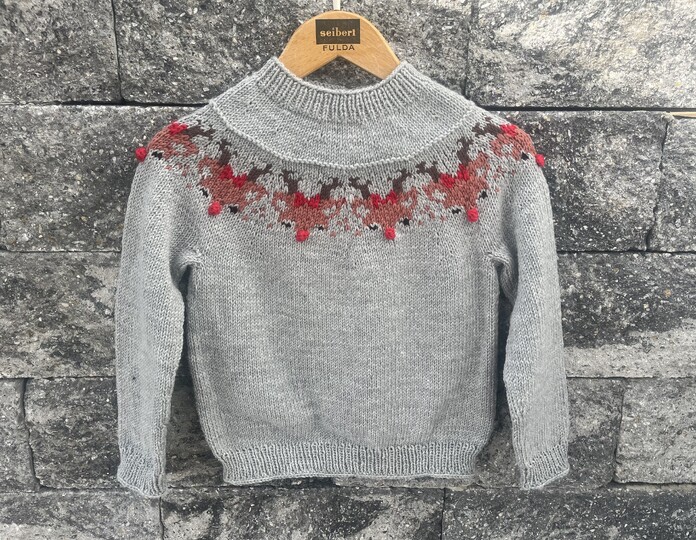 Strickpullover * Rudolphine * Weihnachtsmotiv