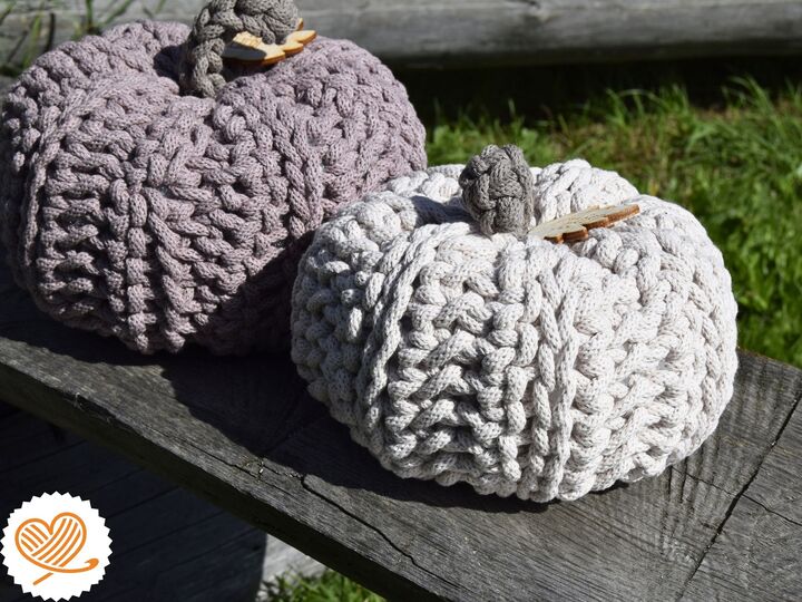 + HERBSTLIEBE + Kürbis aus Bobbiny Kordel häkeln - für Anfänger - Herbst