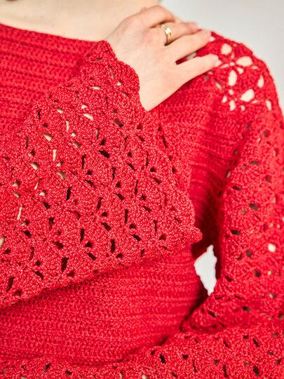 PULLI JULIA … MIT SATTELSCHULTER GEHÄKELT