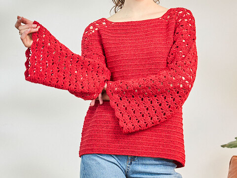 PULLI JULIA … MIT SATTELSCHULTER GEHÄKELT