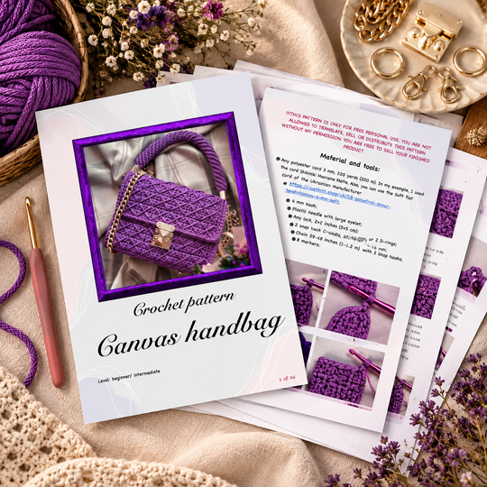 Crochet Women's Handbag Pattern - PDF & Video Tutorial