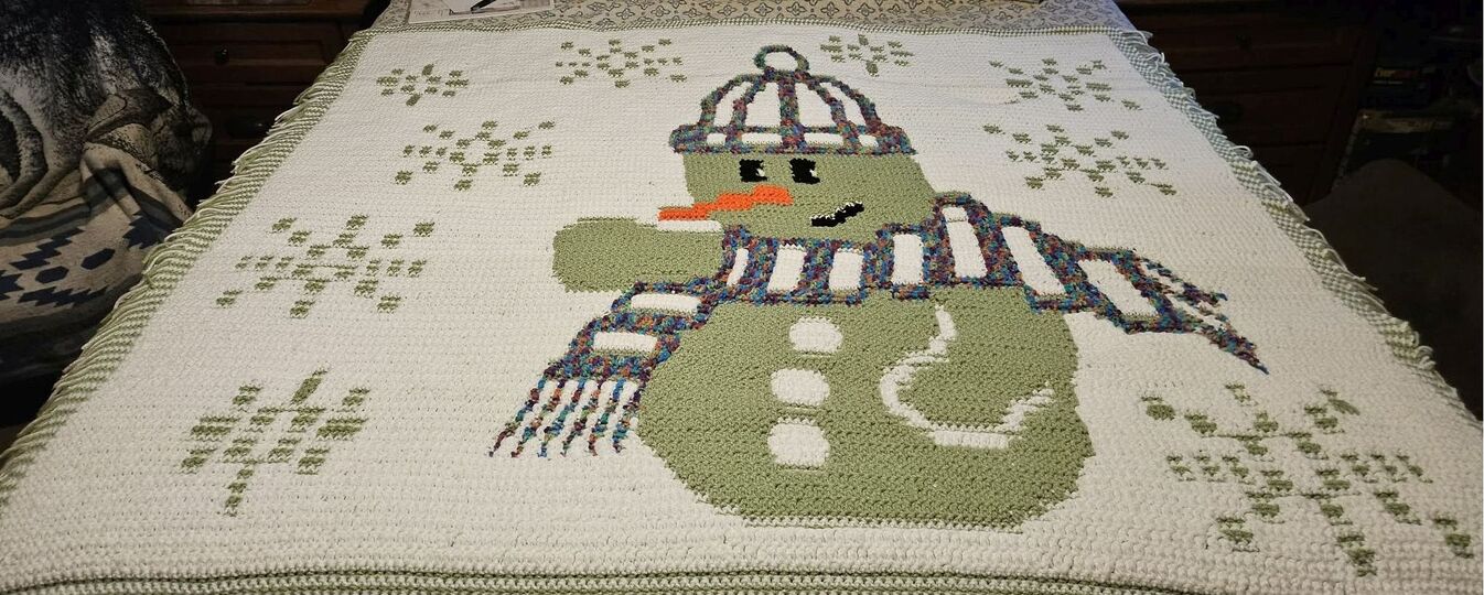 Snowman Blanket Pattern