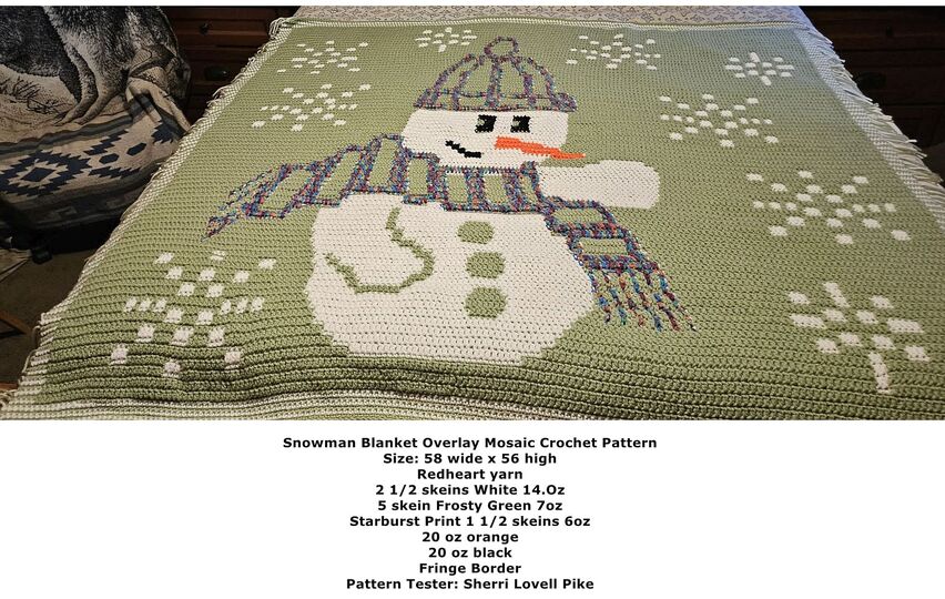 Snowman Blanket Pattern