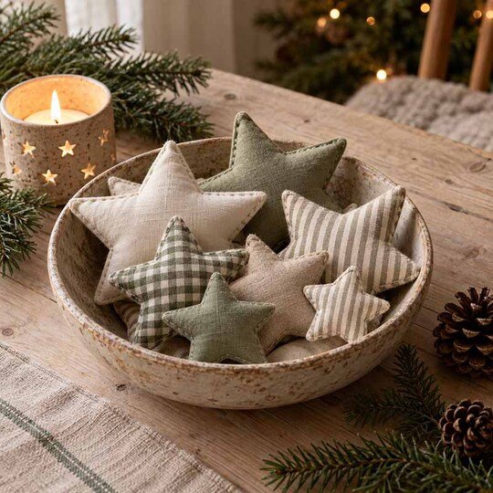 Stoffsterne selber nähen – Weihnachtsdeko aus Stoff | DIY-Nähanleitung als