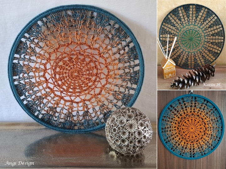 Häkelanleitung Mandala "Tannenwald"