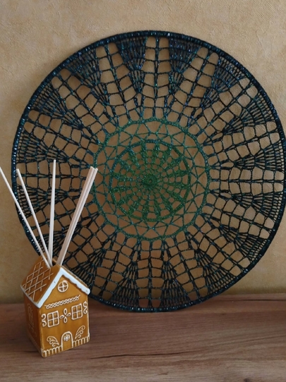 Häkelanleitung Mandala "Tannenwald"