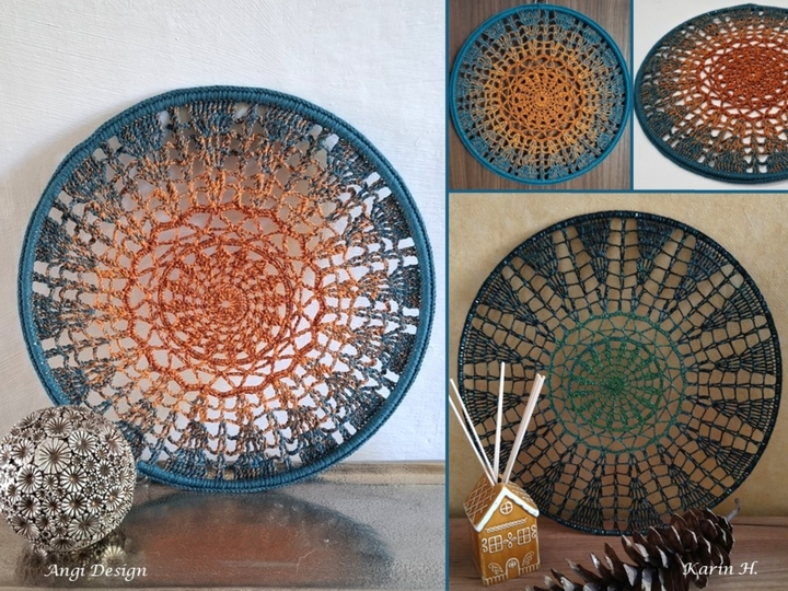 Häkelanleitung Mandala "Tannenwald"