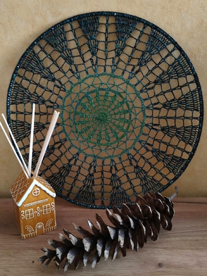 Häkelanleitung Mandala "Tannenwald"