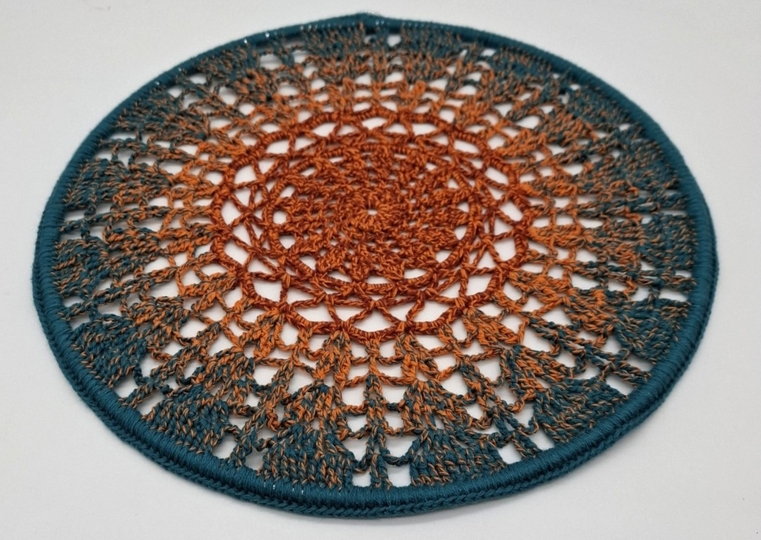 Häkelanleitung Mandala "Tannenwald"