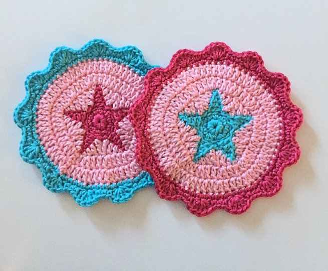 Crochet Pattern Bundle: Coasters & Christmas Ornaments Star Design